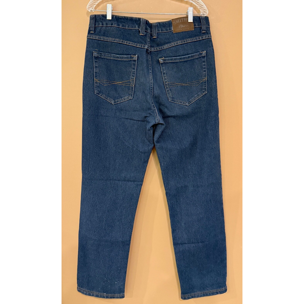 Smiths Workwear Jeans Mens 34x34 Stretch Relaxed Medium Wash Blue Denim